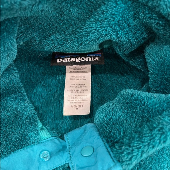 Patagonia Women's Re-Tool Snap-T Pullover Teal Green Size M - Picture 3 of 6